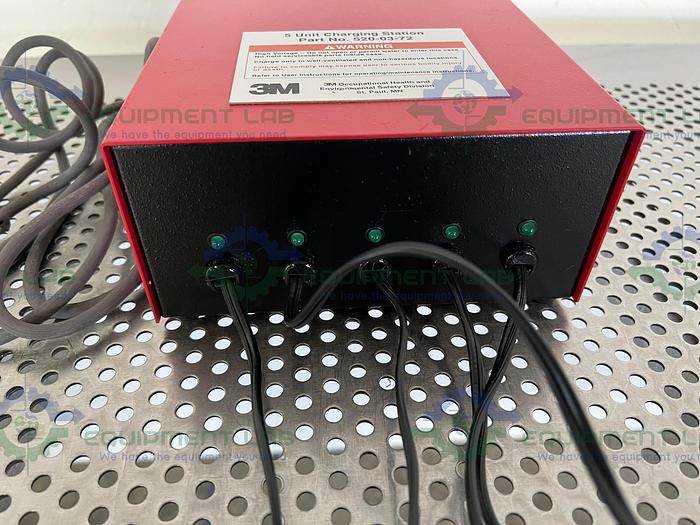 Used 3M  5 Unit Charging Station 520-03-72 w/ 3M Masks and Hoses