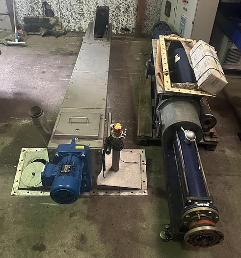 Used Pieralisi Major FP6002RS decanter for sludge dewatering