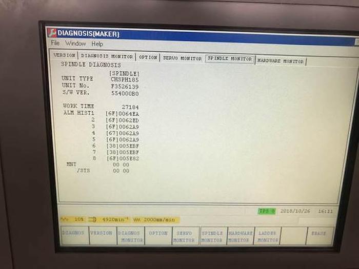 Brugt BRUGT VERTIKALT BEARBEJDNINGSCENTER, FABRIKAT MAZAK, MODEL NEXUS 510C - ÅRGANG 2003