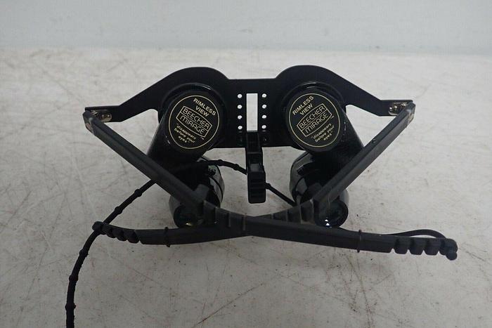 Used Beecher Mirage 5.5x25 Wide Angle RimlessView Binocular Glasses w/ Bag, Wrench