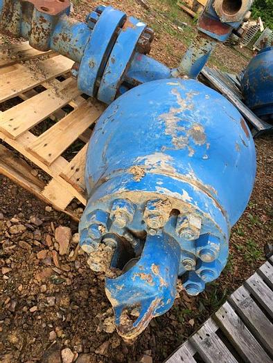 Used Pulsation Dampener with Triple Discharge Manifold
