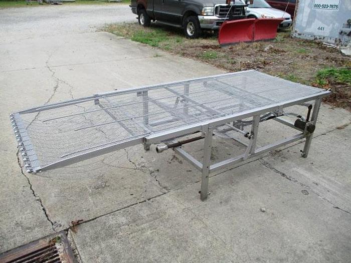 Used Conveyor; Wire Belt; 34"W x 8' 6"L