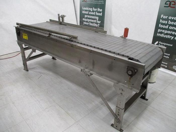 Used Conveyor; 24"Wx 8'L; Solid Intralox Belt