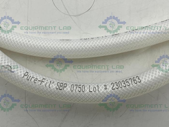 Used Saint Gobain 23035763 Pure Fit 97" Hose w/ 1" to 2" Sanitary Fitting 90 PSI