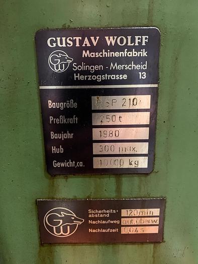 Used Press Friction Screw RSP210