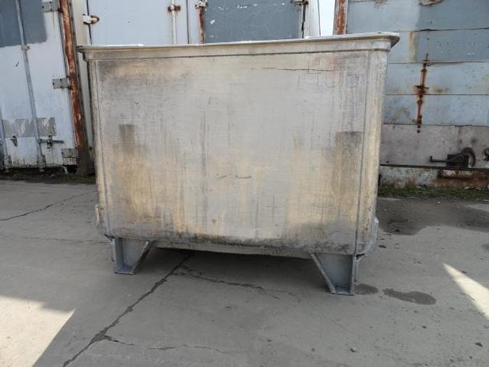 Used Stainless Steel Vats, 45"x 40"x 30"
