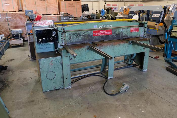 Used MORGAN 2050mm x 4mm SC Mechanical guillotine
