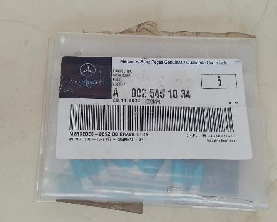 Fusível 15a Original Mercedes-benz A0025451034