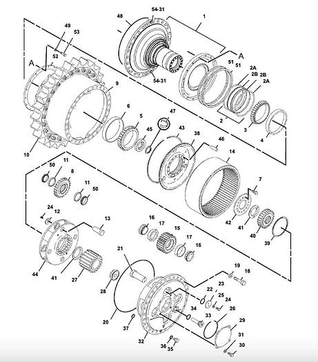 Usado Grupo Comando Final Caterpillar D8T 159-7941