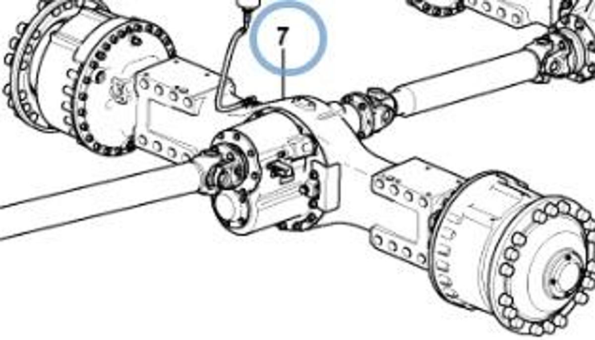 Usado Eixo intermediário completo para caminhão fora de estrada Volvo A30G A30F