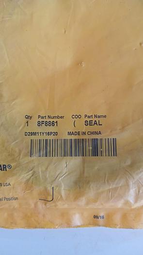 Anel retentor em O Caterpillar 8F-8861