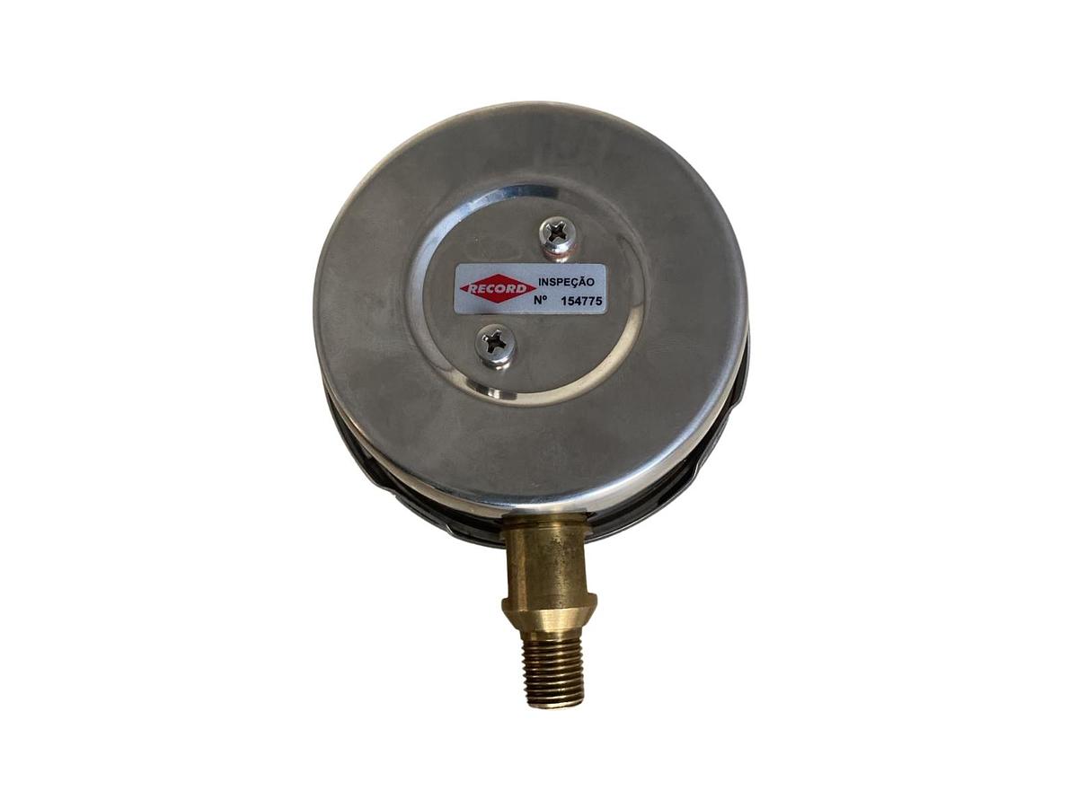 Manômetro Analógico Record 0–7 Bar / 0–100 PSI Classe B