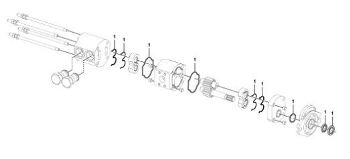 Usado Bomba Hidráulica para caminhão fora de estrada Volvo A30G / A30F