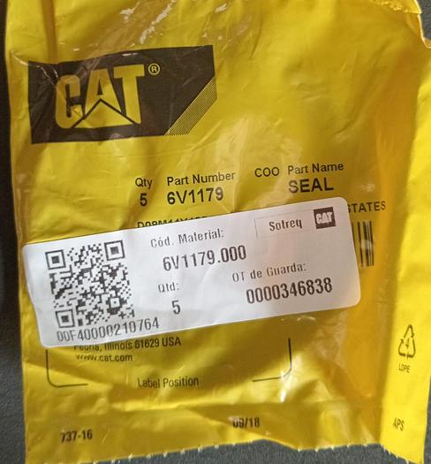 Anel Retentor Caterpillar 6V-1179
