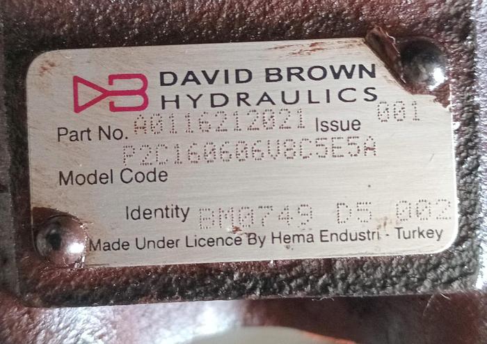 Used Bomba Hidraulica David Brown Hydraulics A0116212021