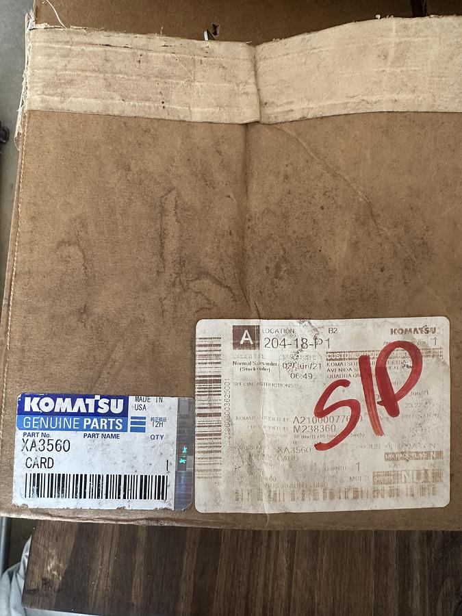 Cartão placa eletrônica KOMATSU XA3560 genuína 17FB140B1V