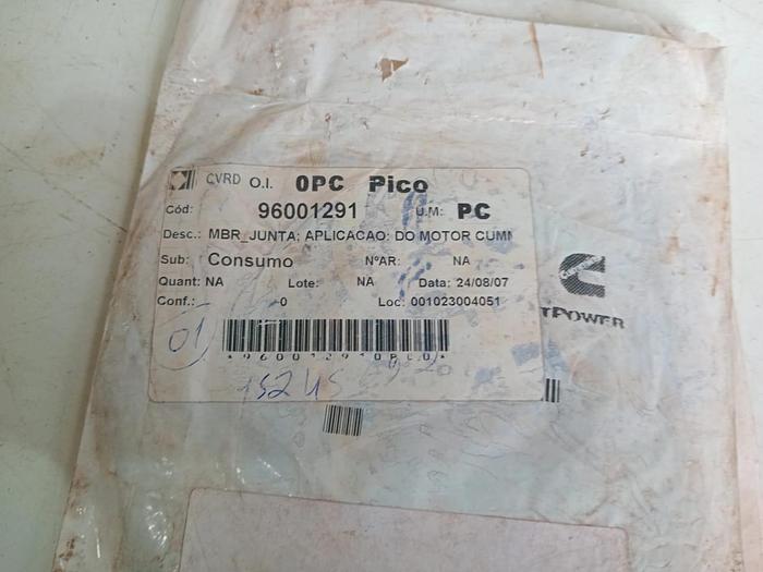 Vedação da bomba de água Cummins 206193