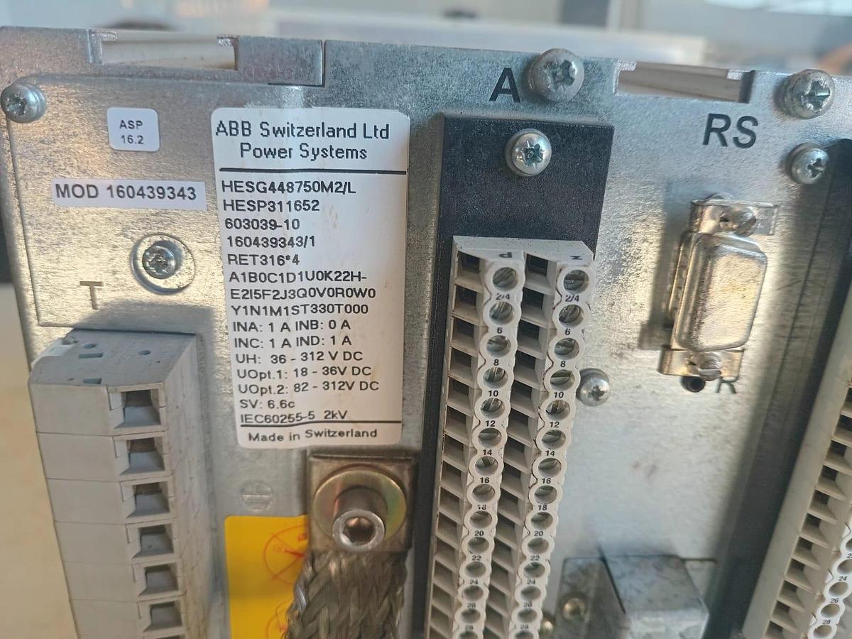 Relé de Proteção ABB RET316*4