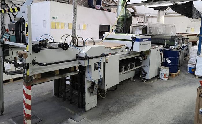 Used 1999 STEINEMANN COLIBRI 72 UV Coater Line 72 X 102 cm (Full Surface Coater), age 1999 STEINEMANN COLIBRI 72 UV Coater