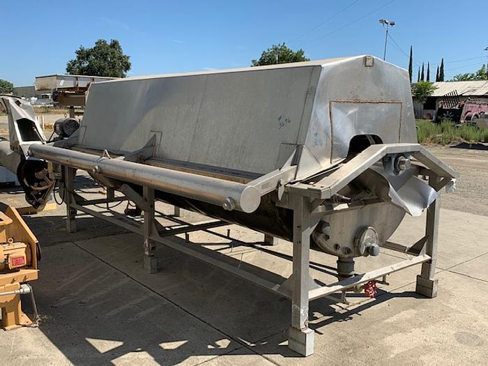 Used Lyco 4' x 12' Rotary Hot Water Blancher