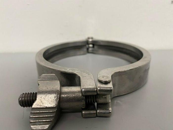 Used Anderson Single-Pin Heavy Duty Stainless Steel 4" Clamps