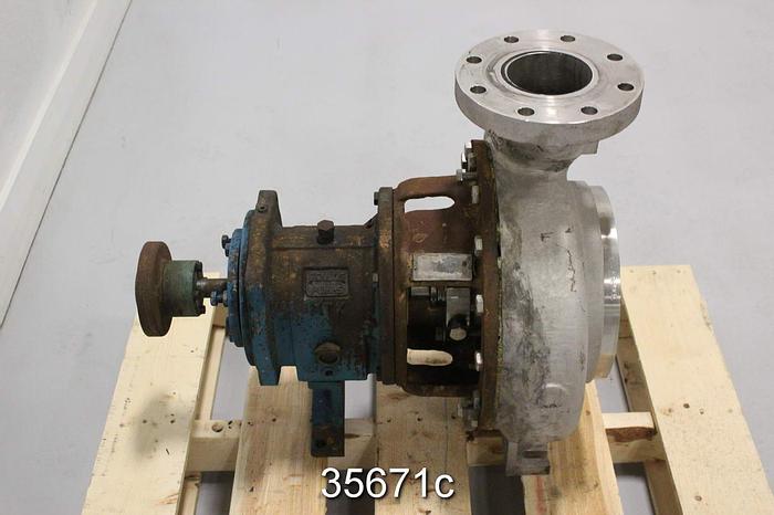 Used Goulds 3196 4x6x13 Pump, Stainless Steel #35671