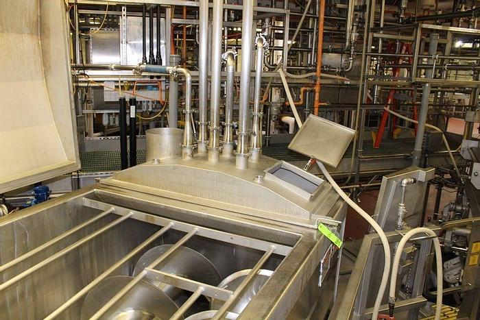 Used Blentech Blender, jacketed, hollow flight & injection. 2012 with Blentech Dumper