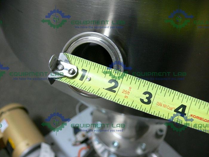 Used Industrial Powder Hopper w/ SEW-Eurodrive SAF67 AM143 Gear Reducer & 1HP Motor