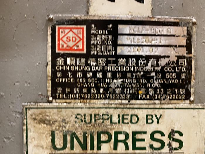 Used Wilkins & Mitchell 600-ton Single Action Mechanical Press