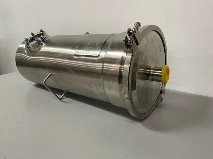 Used T&C 25 Liter Stainless Steel Pressure Vessel 12" w/ Top & Side Glass View Ports