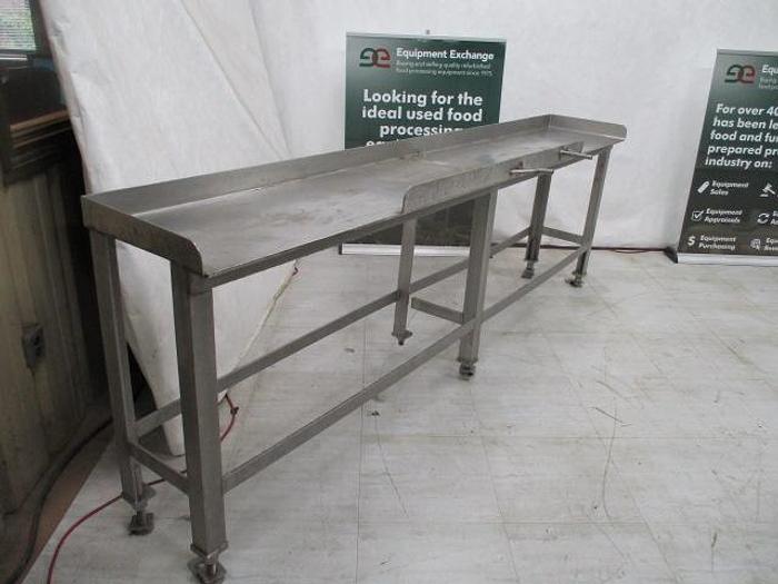 Used Table; Stainless Steel; 114"x18"
