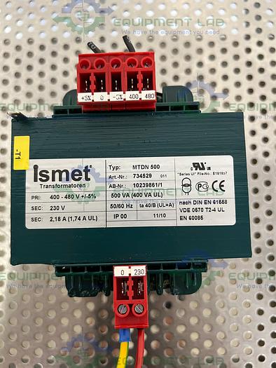 Used Ismet MTDN 500 Transformer 400-480V, 500 VA