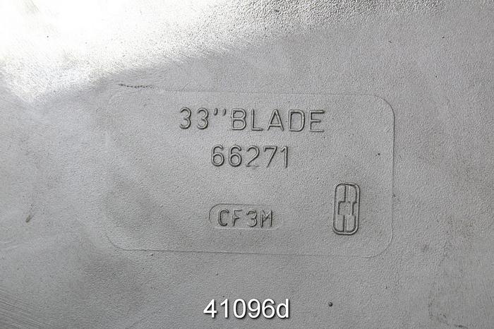 Used Prochem 33" Diameter 6-Vane CF3H Side Mount Agitator Propeller #41096