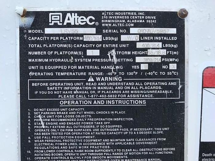 Used 2007 Freightliner M2 4X4 Flatbed Altec LRV-55 60ft Over-Center Bucket Truck -C41775