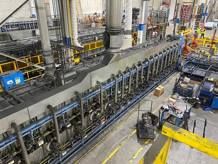 Used Wellman Gas Fired Roller Hearth Furnace (2000*F)