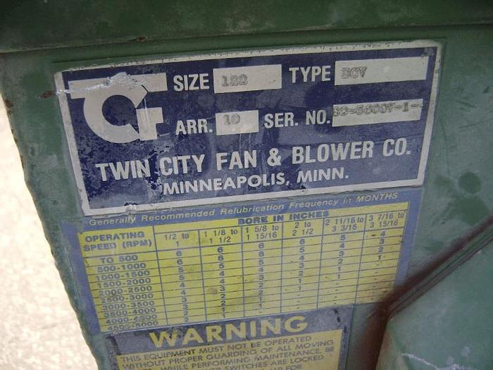 Used 1 HP TWIN CITY FAN & BLOWER
