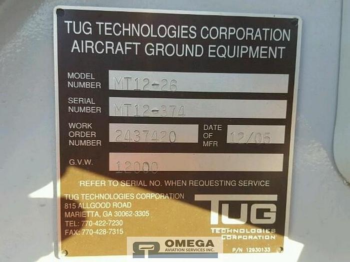 Used 2005 TUG MT12-26 Pushback Tractor