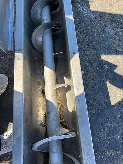 Used Conveyor, Screw, 8" x 30', Stainless Steel, 9" Deep Trough #S744710