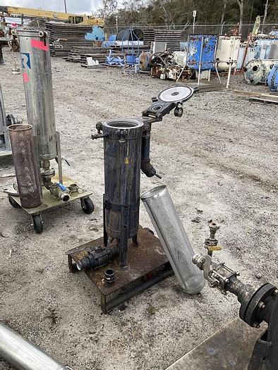 Used Used Filtration Systems stainless steel bag filter.