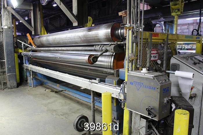 Used Black Clawson Auto Flyte Reel, 158" with Sandar TUSA I Turn-Up Device #39861