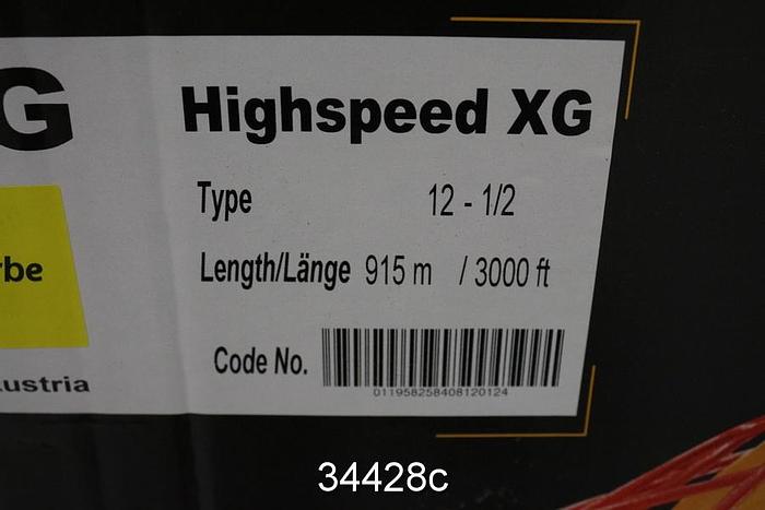 Unused Teufelberger 12-1/2 High Speed XG Paper Carrier Rope #34428