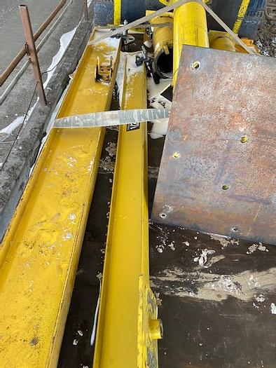 Used 1/2-Ton x 10'-6" Free Standing Jib Crane w/ 1/2-Ton Coffing Hoist