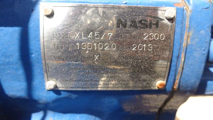 Used Pump, Vacuum, 15 HP, Nash, Mdl XL 45/7, VectraPak #S743043
