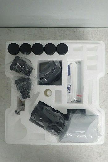 Used Optika B-510-2 Two Headed Teaching Microscope, Side by Side, 5 Objectives - NEW