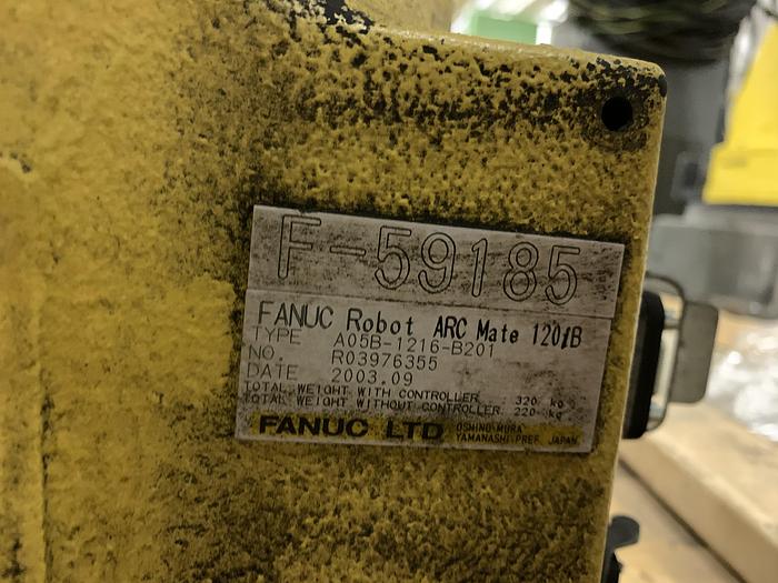 Used FANUC ARCMATE 120iB 6 AXIS CNC ROBOT WITH RJ3iB