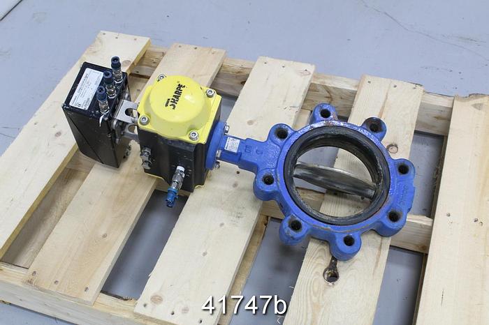 Used Sharpe 6" Air Operated Butterfly Valve #41747