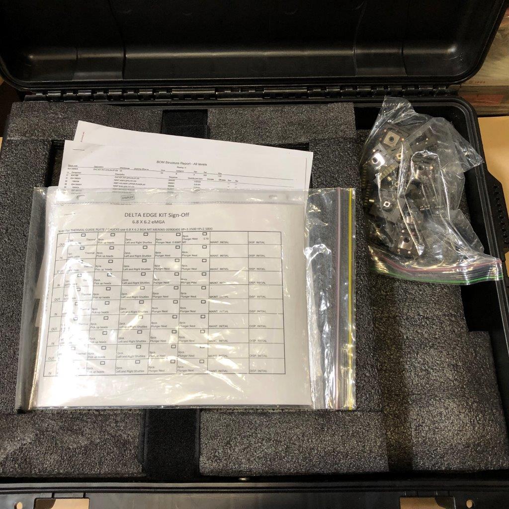 Used DELTA DE8000 6.8 x 6.2 eMGA Test Handler Change Kit