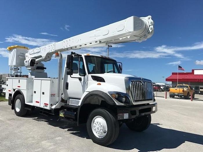 Used 2013 International 7300 4x4 Altec AM55-MH 60ft Over-Center Bucket Truck - C53093
