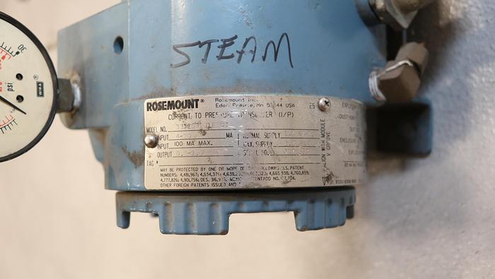 Used Rosemount 3311DS1J1E5B1 Current to Pressure Transducer #44418