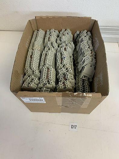 Used WIELAND WKN IEC 947-7-1 GROUND TERMINAL BLOCK 600V IEC947-7-1 (LOT OF 286)